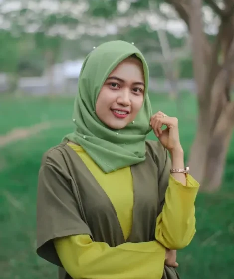 Woman in headscarf